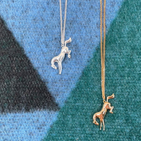 Necklace Bucking Horse - Silver